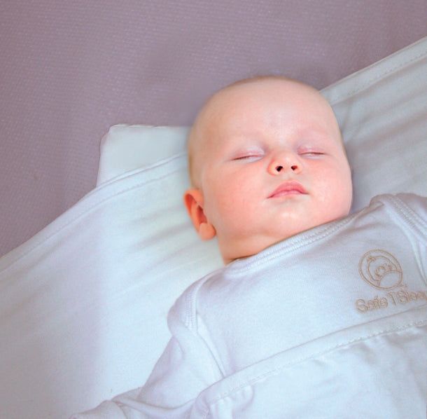 Safe T Sleep Sleepwrap baby wrap swaddle and little HEADwedge to prevent flat heads